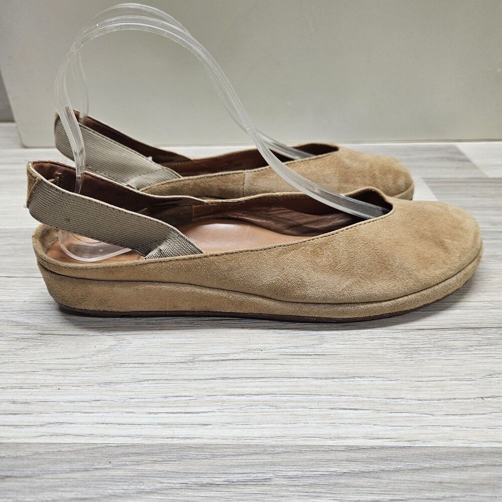 L'Amour Des Pieds Cypris Slingback Flats Brown Womens Size 9 Casual Boho